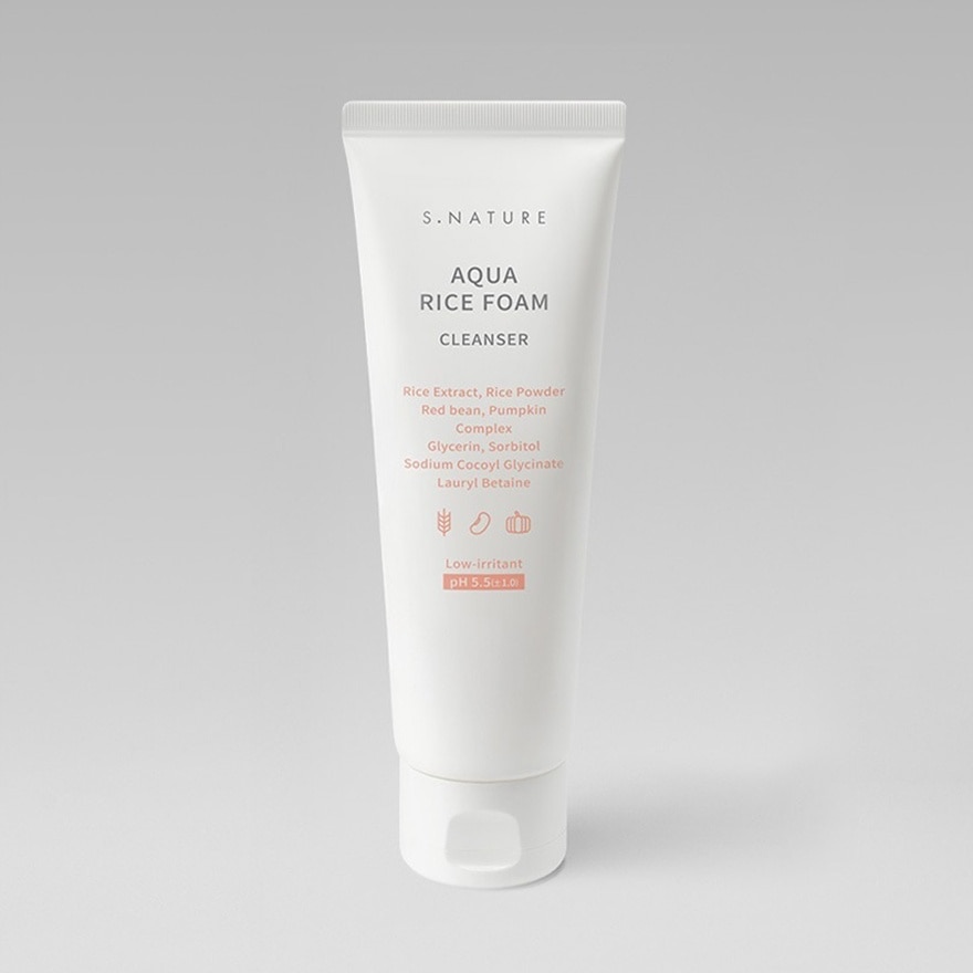 S.NATURE AQUA RICE FOAM CLEANSER 80ML image