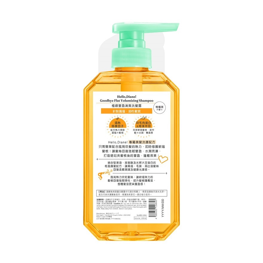 HELLO, DIANE! GOODBYE FLAT VOLUMIZING SHAMPOO image