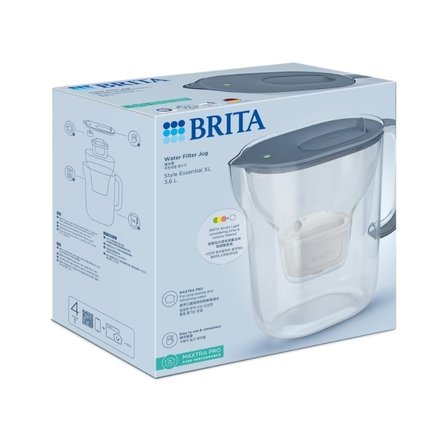 STYLE ESSENTIAL XL 3.6L WATER FILTER JUG (STONE BLUE)
