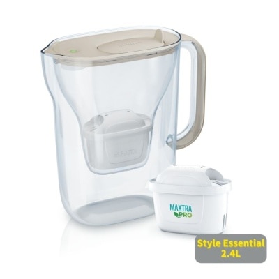 BRITA - STYLE ESSENTIAL 2.4L WATER FILTER JUG (SAND)