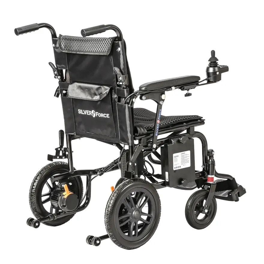 "SILVER FORCE" JRWD1304 轻便型铝合金电动轮椅 (2粒电池)