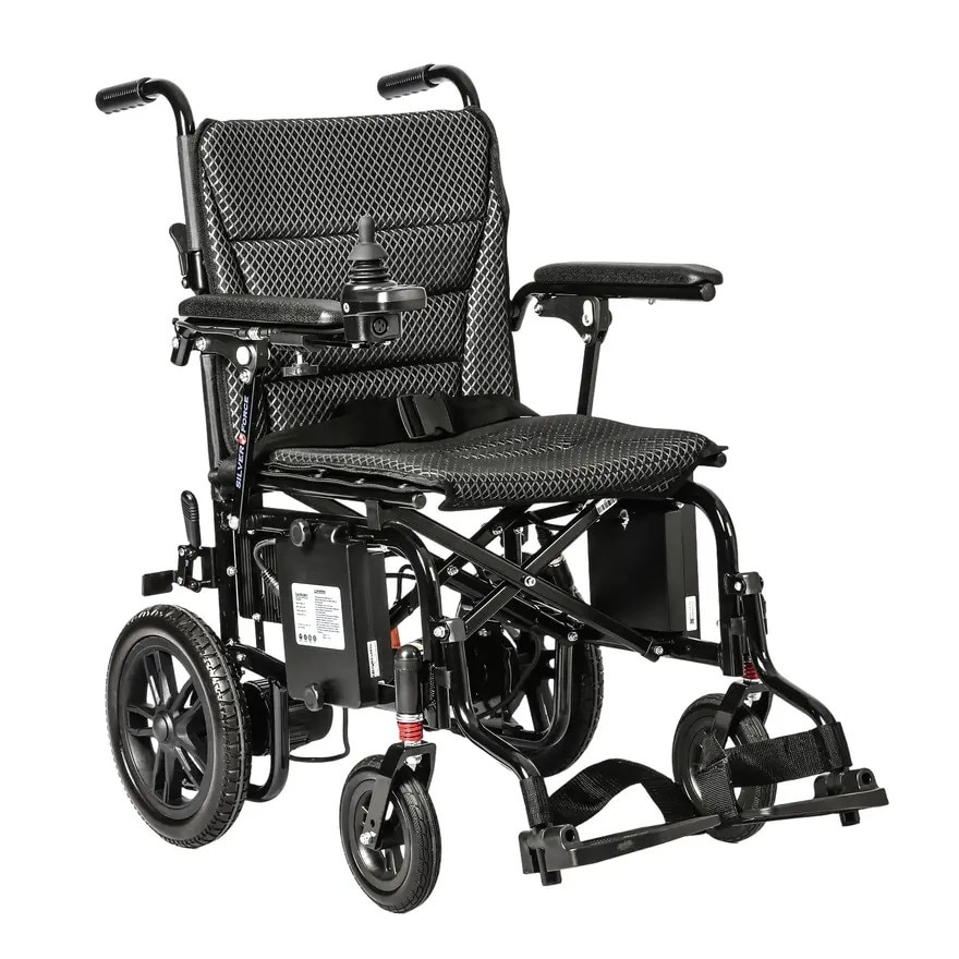 "SILVER FORCE" JRWD1304 轻便型铝合金电动轮椅 (2粒电池)