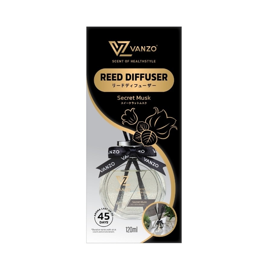 VANZO REED DIFFUSER – SECRET MUSK 120ML image