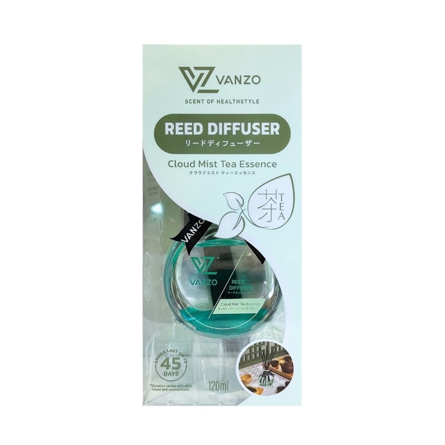VANZO REED DIFFUSER – CLOUD MIST TEA ESSENCE 120ML image