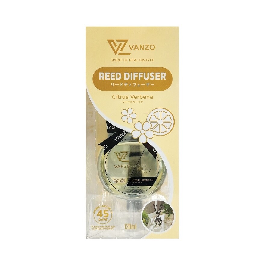 VANZO REED DIFFUSER – CITRUS VERBENA 120ML image
