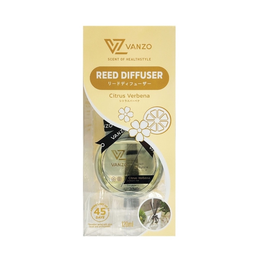 VANZO REED DIFFUSER – CITRUS VERBENA 120ML image