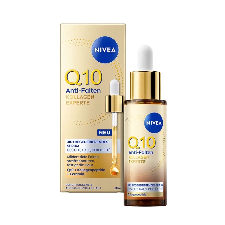 NIVEA Q10 ANTI WRINKLE COLLAGEN EXPERT 3IN1 REPAIRING SERUM 30ML image