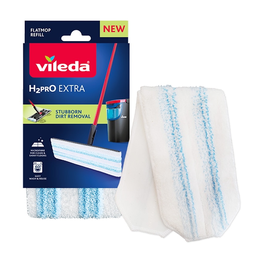 VILEDA H2PRO FLAT MOP SYSTEM REFILL image