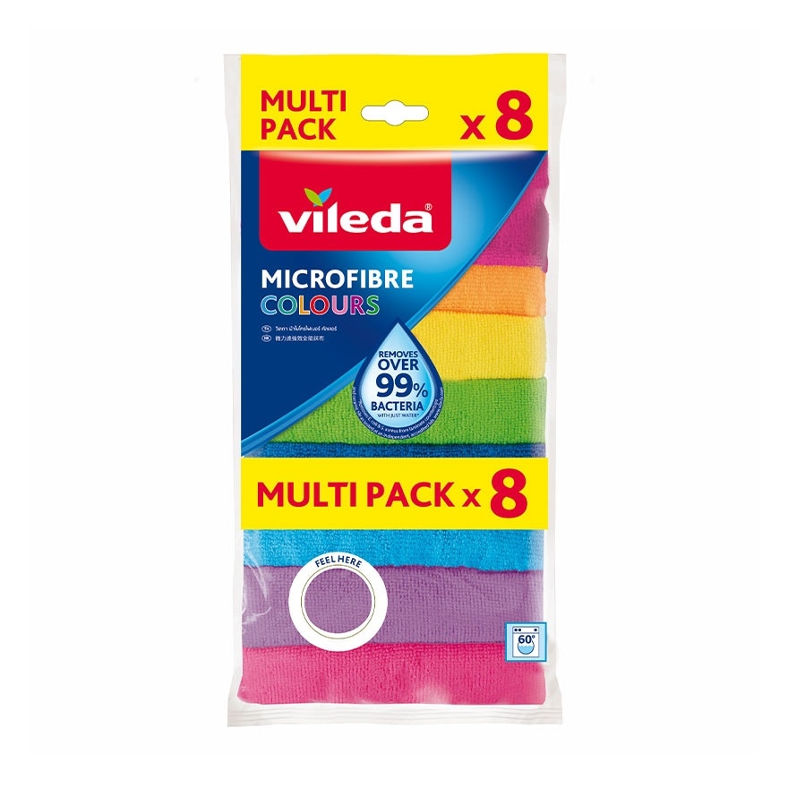 VILEDA 3D MICROFIBRE COLOR CLOTH 8'S image