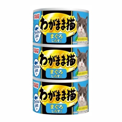 INABA -  吞拿鱼+白饭鱼味 (140gx3) 猫罐头 701566