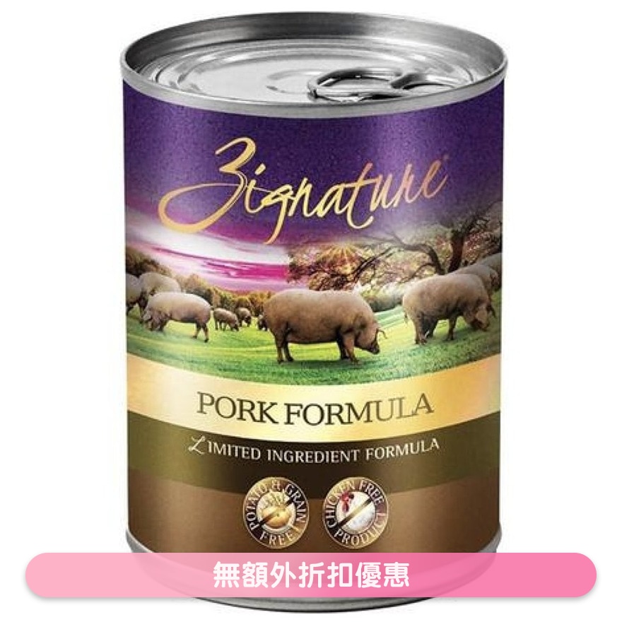 超越 豬肉配方 狗狗營養均衡罐頭 (13oz) - ZIGNATURE