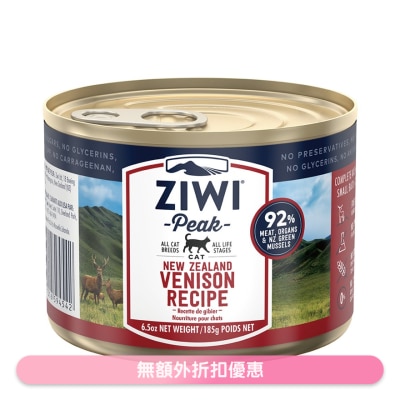 ZIWI 鮮肉貓罐頭 - 鹿肉配方 (185g / 6.5oz) - Ziwipeak