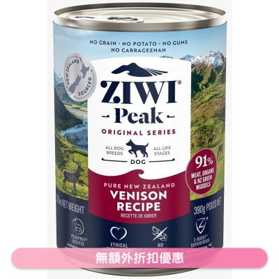 ZIWI 鮮肉狗罐頭 - 鹿肉配方 (390g/13.75oz) - Ziwipeak