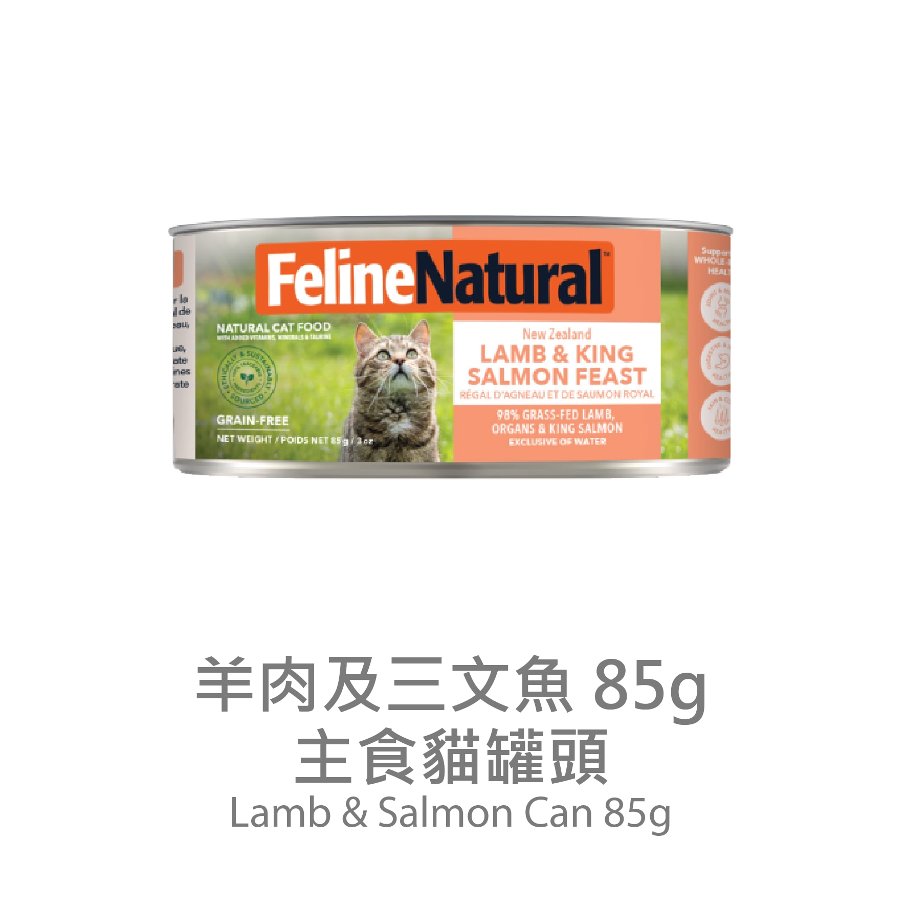F9 貓罐頭 - 羊肉 三文魚 (85g) 014664