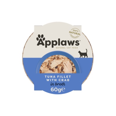 APPLAWS - 貓肉湯罐 - 吞拿魚&蟹 (60g) Applaws
