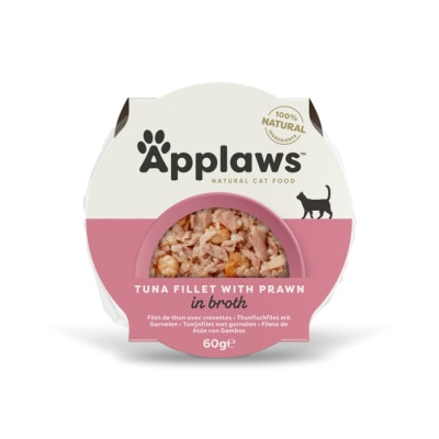 APPLAWS - 猫肉汤罐 - 吞拿鱼&虾 (60g) Applaws