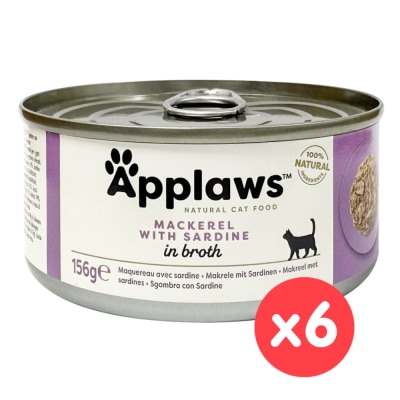 APPLAWS 貓罐頭 - 鯖魚&沙丁魚 (156g x 6) Applaws
