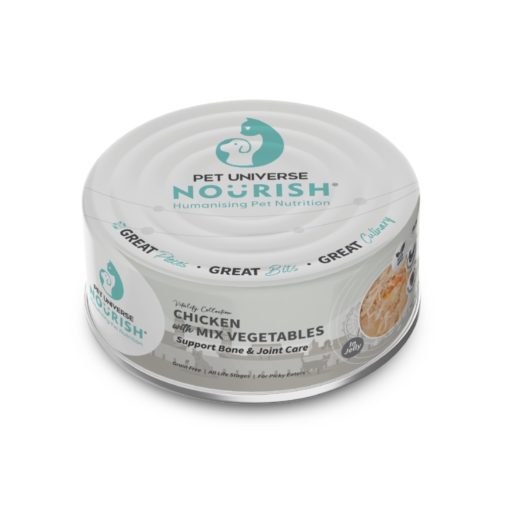 Chicken with Mix Vegetables (in Jelly) - Support Bone & Joint Care (70g) Cat Can 080626