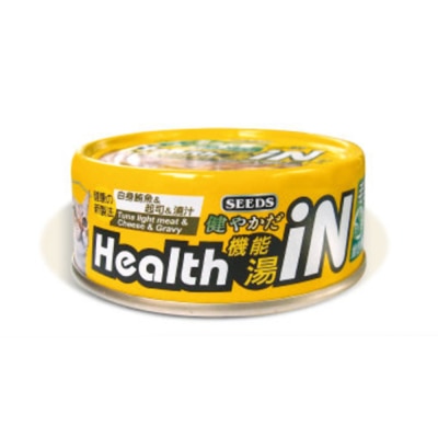 SEEDS - [Health iN] 白身鲔鱼+芝士+维他命B群 (80g) 猫罐头 822011